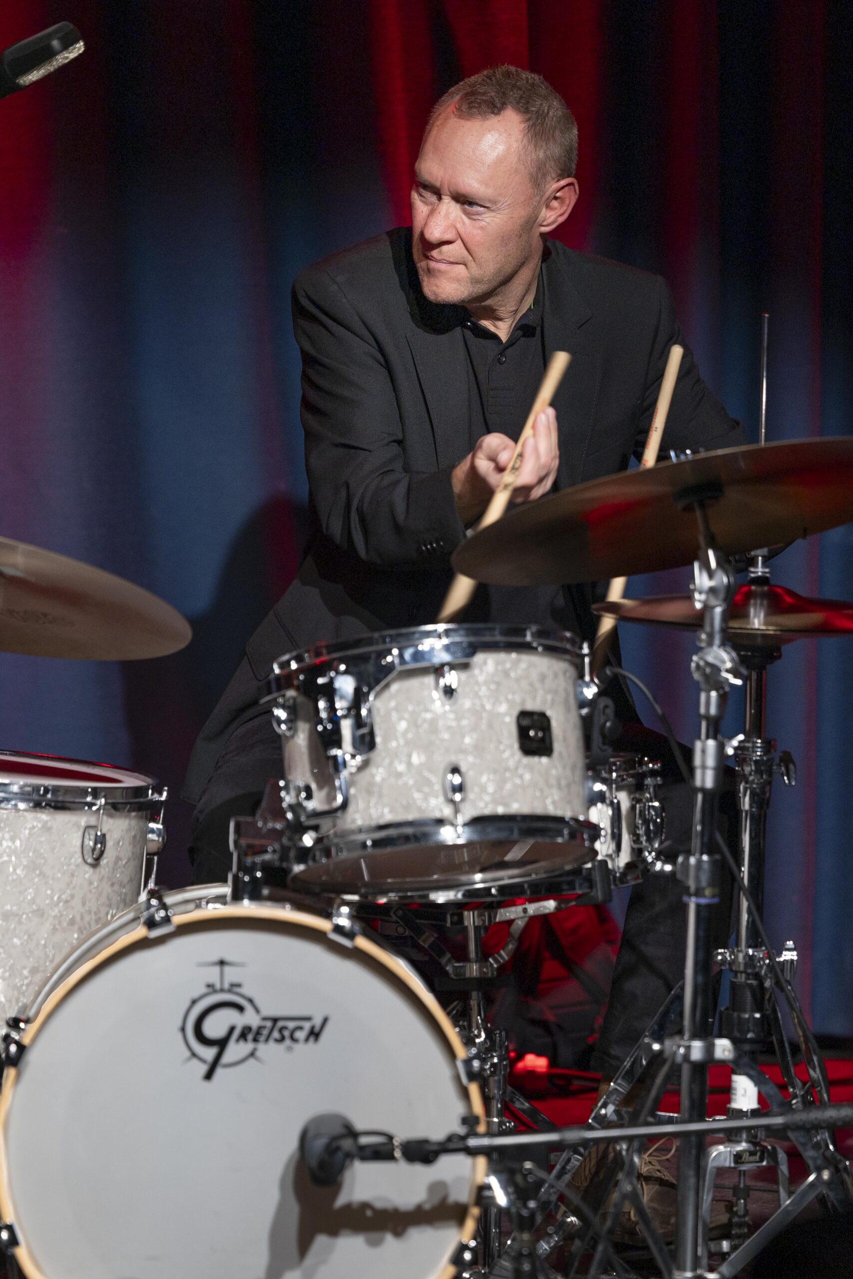 Lars Juul, trommeslager i jazzensemblet Moonlight in June